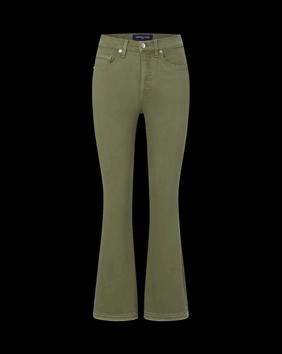 Carson Released Hem Kick-Flare Jean in Stone Army>Veronica Beard Clearance