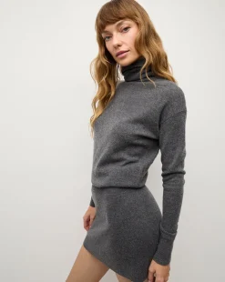 Cassidy Merino Cashmere Turtleneck Dress in>Veronica Beard New