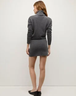 Cassidy Merino Cashmere Turtleneck Dress in><noscript><img width=