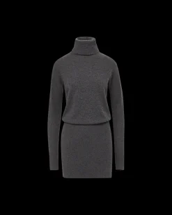 Cassidy Merino Cashmere Turtleneck Dress in><noscript><img width=