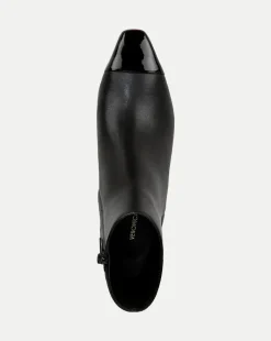 Cecile Leather Cap-Toe Bootie in><noscript><img width=