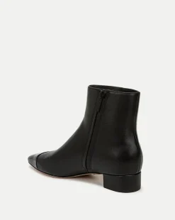 Cecile Leather Cap-Toe Bootie in><noscript><img width=