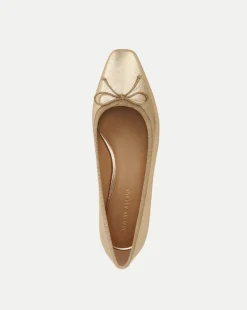 Cecile Metallic Leather Ballet Pumps><noscript><img width=