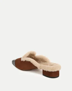 Cecile Shearling Mule in><noscript><img width=