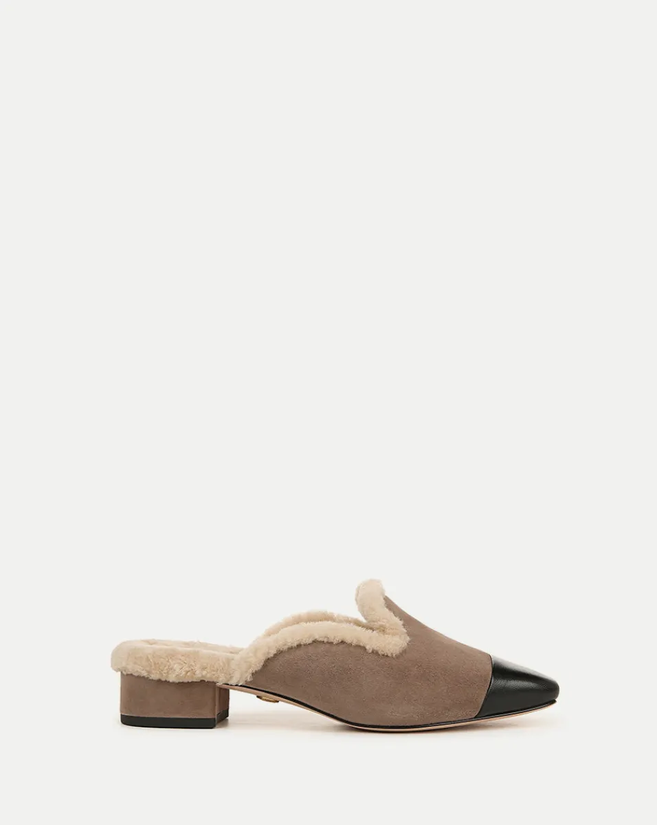 Cecile Shearling Mule in>Veronica Beard Sale