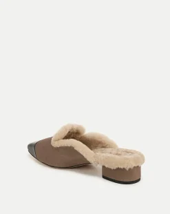 Cecile Shearling Mule in><noscript><img width=