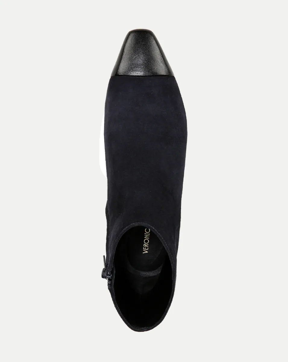 Cecile Suede Cap-Toe Bootie in>Veronica Beard Discount