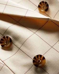 Charleston Plaid Dickey Jacket in Ecru/Deep Ochre><noscript><img width=