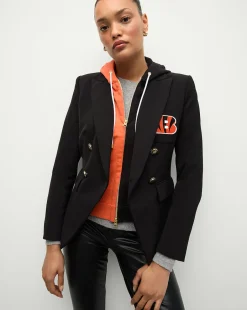Cincinnati Bengals Dickey Jacket in Black/Gold>Veronica Beard Outlet