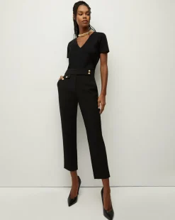 Cindy V-Neck Tee>Veronica Beard Online