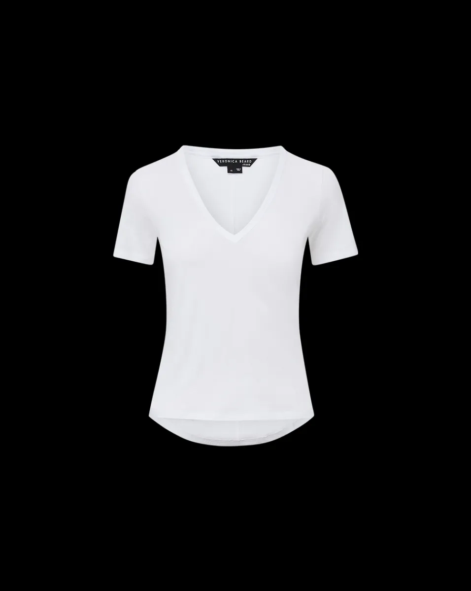 Cindy V-Neck Tee>Veronica Beard Online