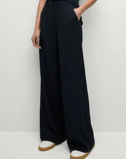 Cole Wide-Leg Pant in>Veronica Beard Outlet