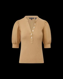 Coralee Puff-Sleeve Tee in><noscript><img width=