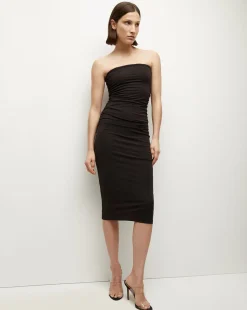 Cressida Strapless Dress in>Veronica Beard