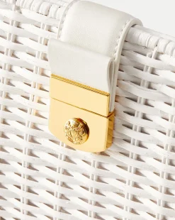 Crest Lock Basket Clutch in>Veronica Beard Sale
