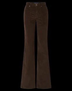 Crosbie Corduroy Wide-Leg Pant in Dark Chocolate><noscript><img width=