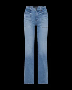 Crosbie Patch-Pocket Slim Wide-Leg Jeans in><noscript><img width=