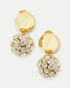 Crystal Sphere Stud Earrings in>Veronica Beard Sale