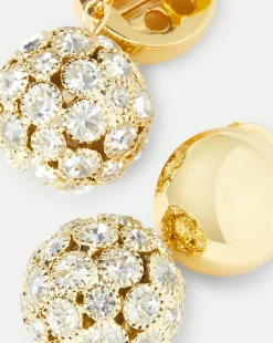 Crystal Sphere Stud Earrings in>Veronica Beard Sale