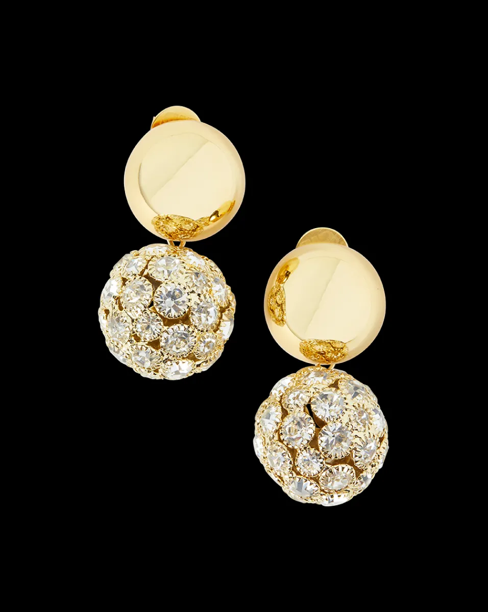 Crystal Sphere Stud Earrings in>Veronica Beard Sale