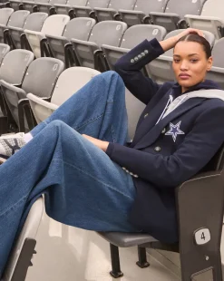 Dallas Cowboys Dickey Jacket in Navy/Silver><noscript><img width=