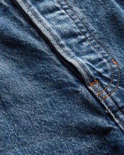 Daniela Cropped Straight-Leg Jean in Blue><noscript><img width=