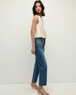 Daniela Straight Leg Jean in x Poppy Delevingne><noscript><img width=