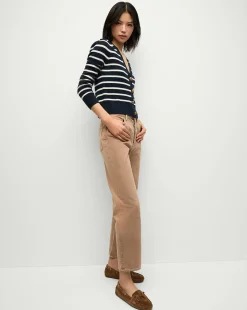 Daniela Straight-Leg Jeans in Tan Sierra><noscript><img width=