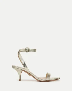 Darcelle Metallic Leather Sandal in>Veronica Beard New