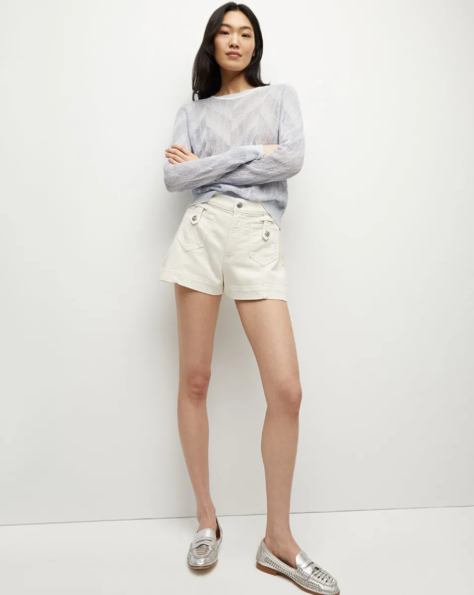Darnele Denim Short in>Veronica Beard
