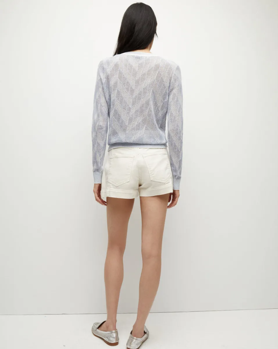 Darnele Denim Short in>Veronica Beard