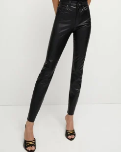 Debbie Skinny Vegan Leather Pant>Veronica Beard