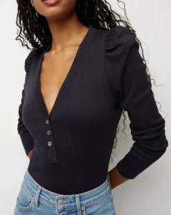 Dekalb Puff-Sleeve Top><noscript><img width=