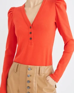 Dekalb Puff-Sleeve Top><noscript><img width=