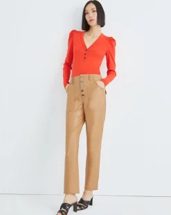 Dekalb Puff-Sleeve Top><noscript><img width=