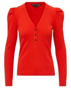 Dekalb Puff-Sleeve Top><noscript><img width=