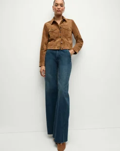 Delena Suede Jacket in>Veronica Beard Hot