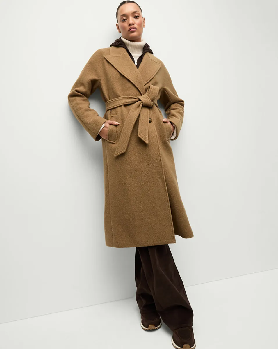 Della Wool Dickey Coat in Dark Camel>Veronica Beard Sale