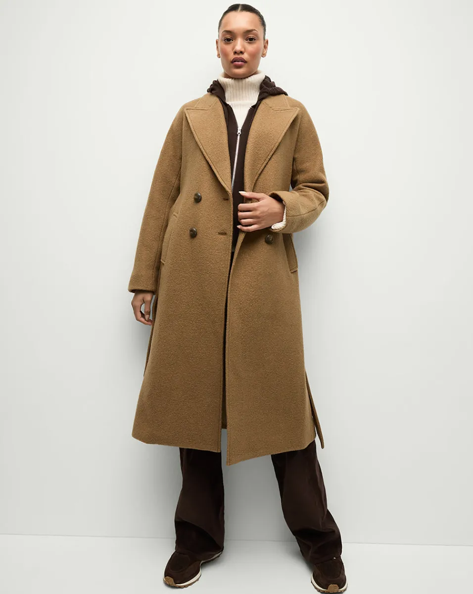 Della Wool Dickey Coat in Dark Camel>Veronica Beard Sale