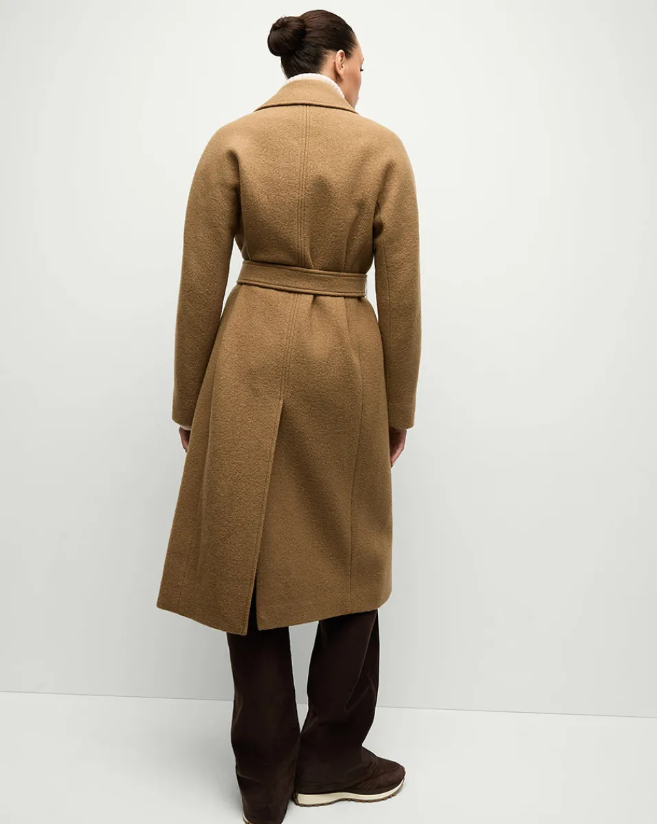 Della Wool Dickey Coat in Dark Camel>Veronica Beard Sale