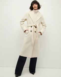 Della Wool Dickey Coat in>Veronica Beard Outlet