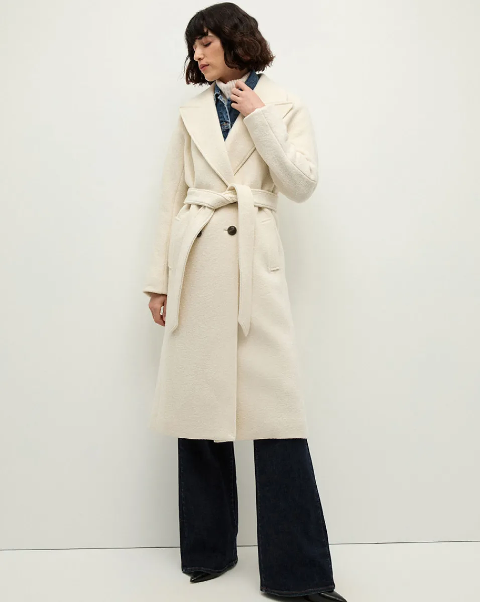 Della Wool Dickey Coat in>Veronica Beard Outlet