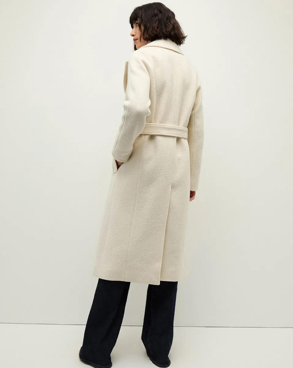 Della Wool Dickey Coat in>Veronica Beard Outlet