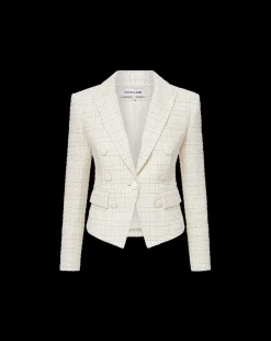 Diego Tweed Dickey Jacket in Ivory Multi><noscript><img width=