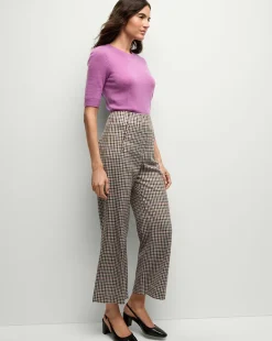 Dova Pant in Oat Multi>Veronica Beard New