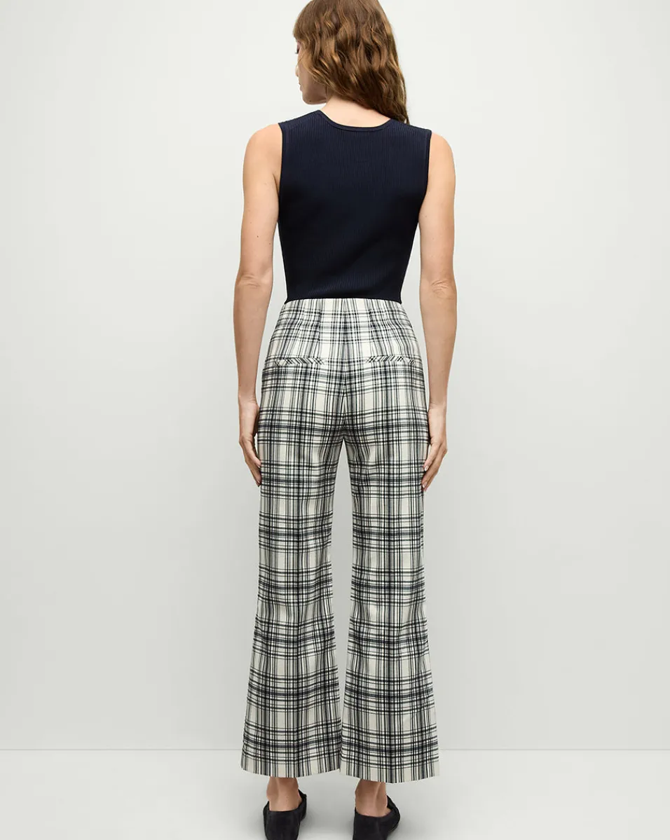 Dova Plaid Pant in>Veronica Beard Discount