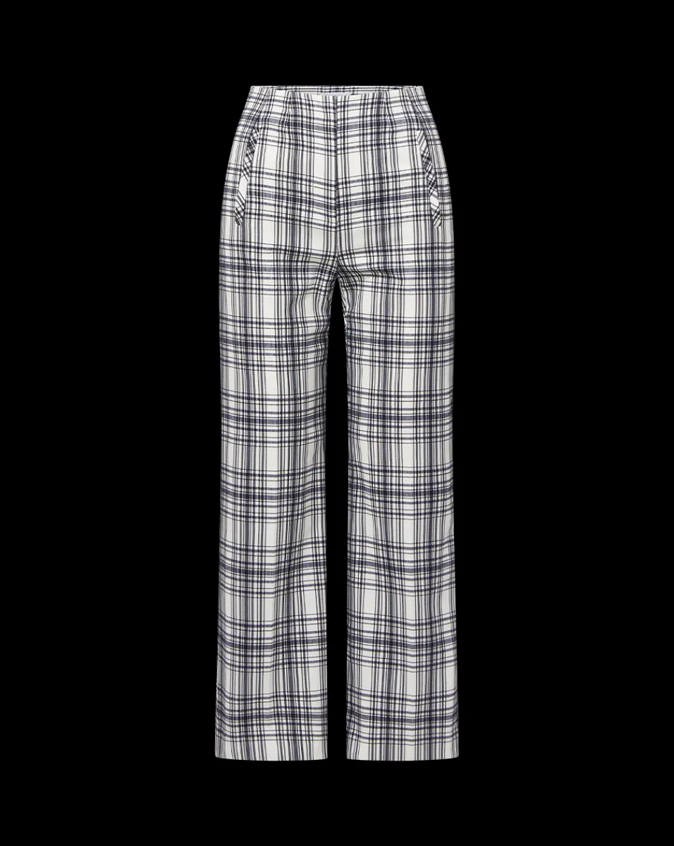 Dova Plaid Pant in>Veronica Beard Discount
