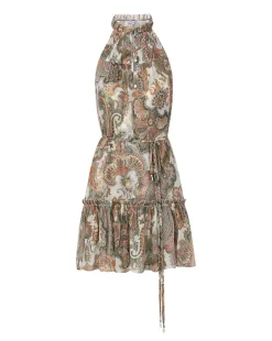 Dria Paisley Silk-Georgette Dress><noscript><img width=