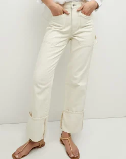 Dylan Cuffed Cargo Straight-Leg Jean in>Veronica Beard Online