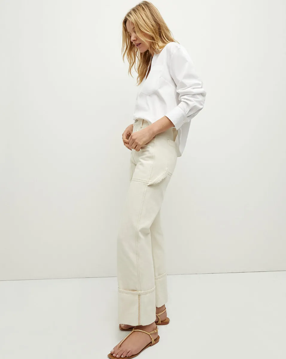 Dylan Cuffed Cargo Straight-Leg Jean in>Veronica Beard Online